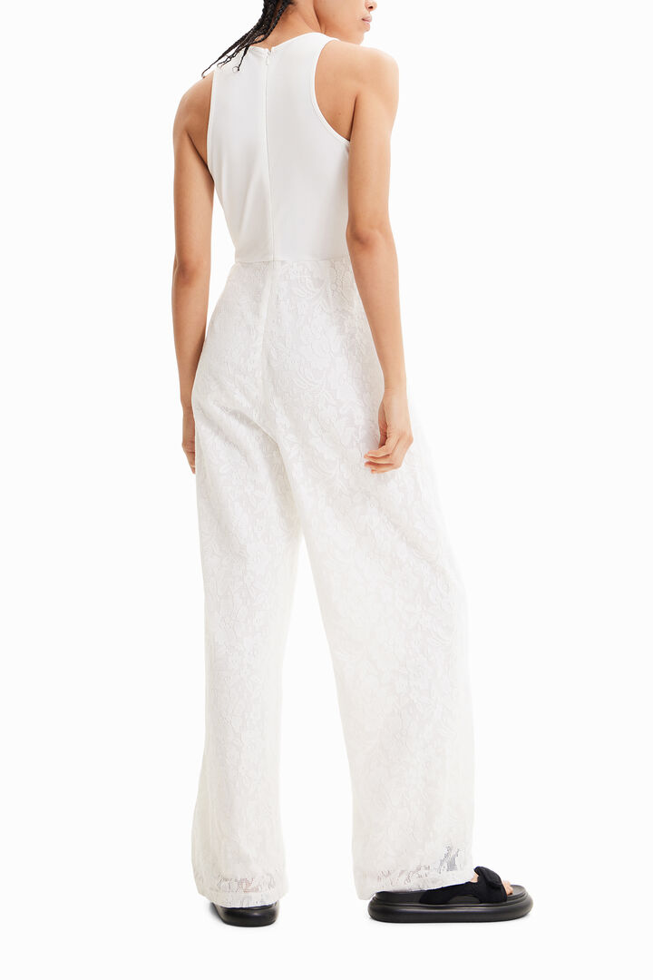 Long embroidered lace jumpsuit | Desigual
