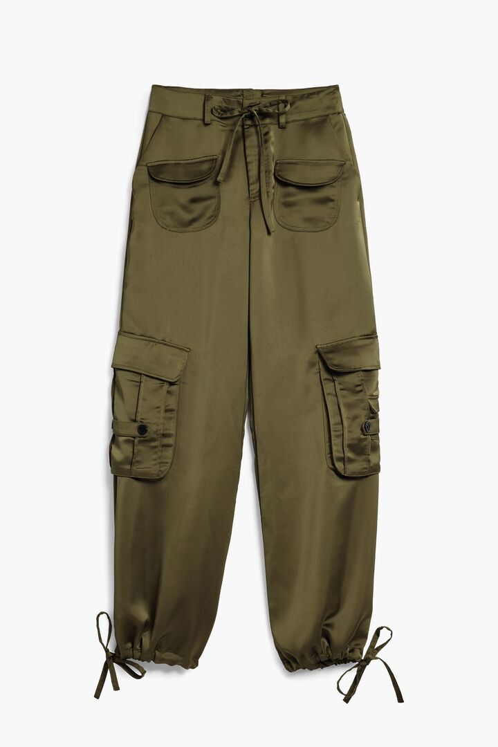 Satin cargo pants | Desigual