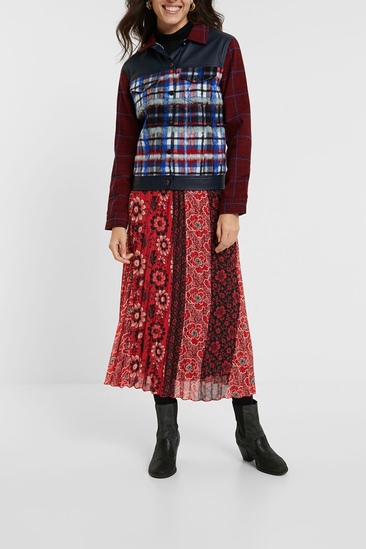 Chaqueta tartán pelo | Desigual