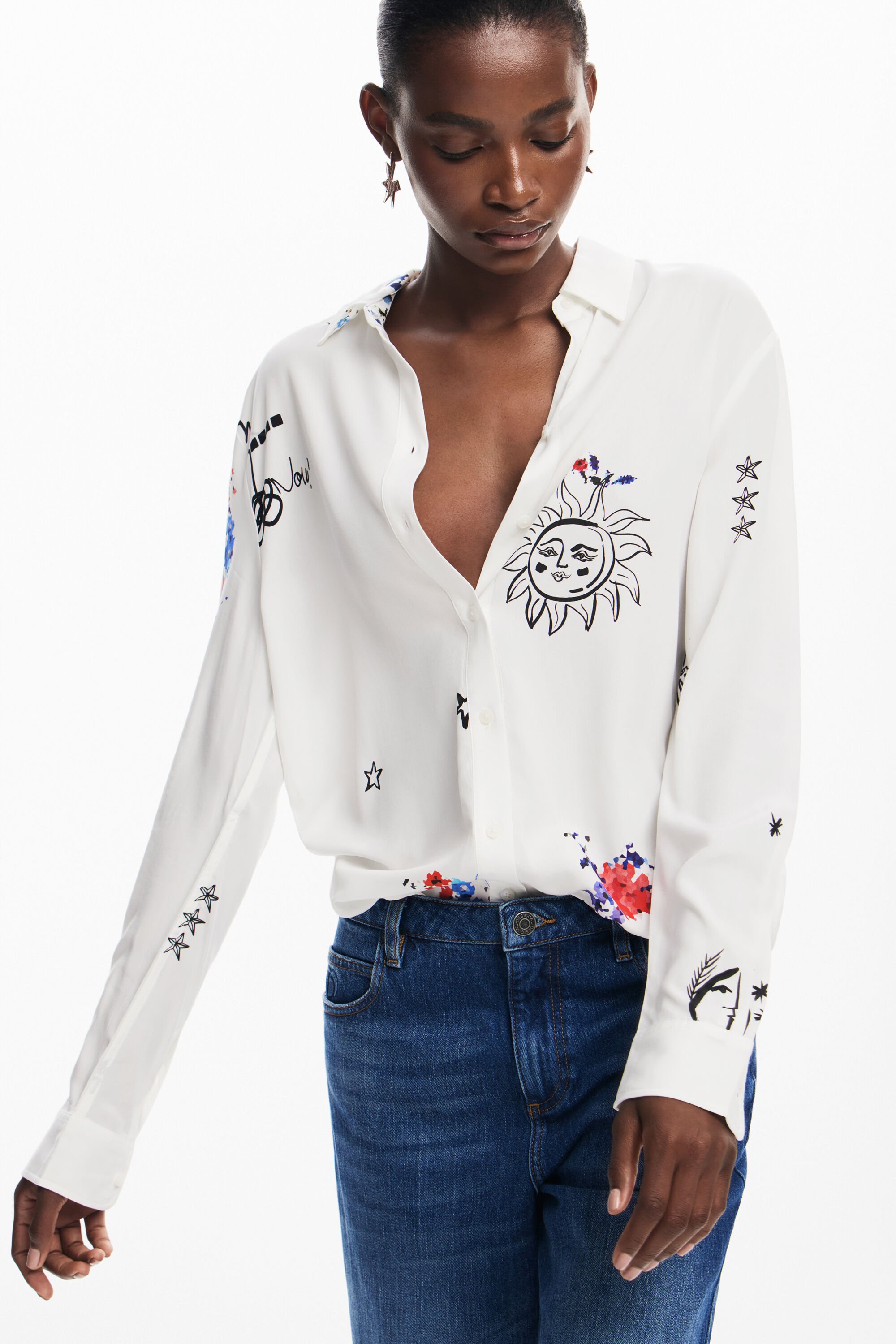 新作グッ プリントシャツ 女性用 Desigual.com I トップス