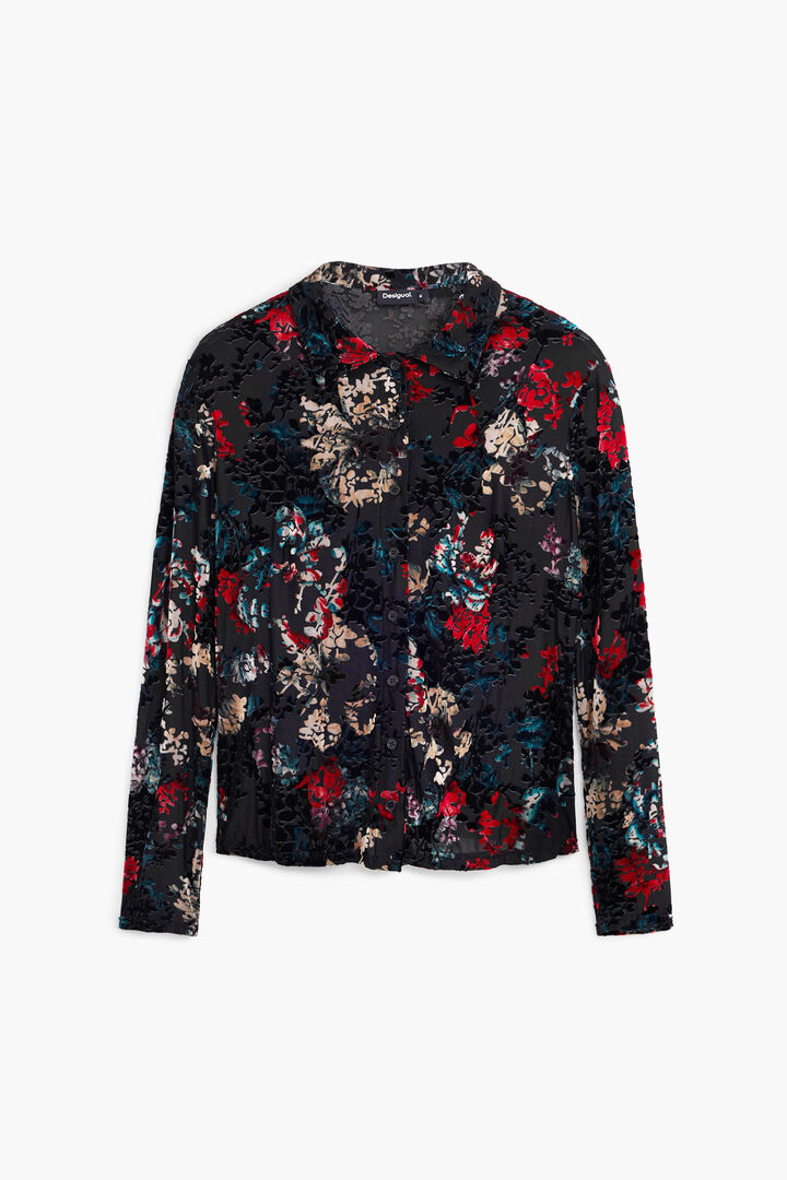 Camiseta de tul estampado floral | Desigual