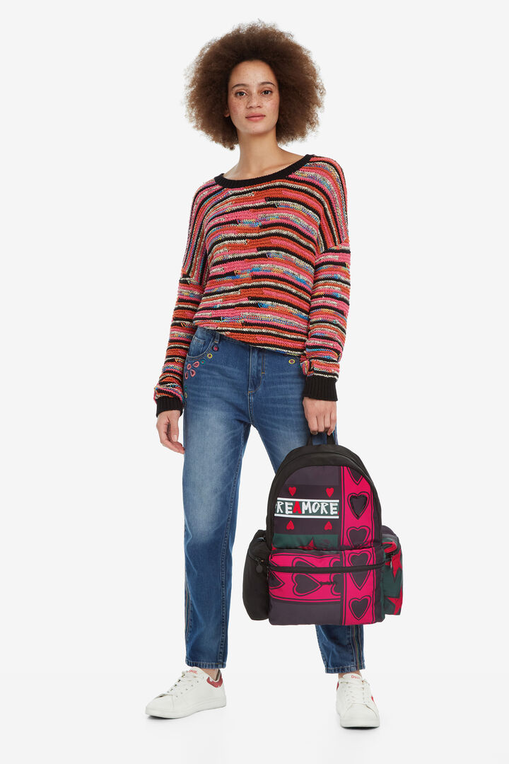 Hearts Padded Backpack OSS | Desigual
