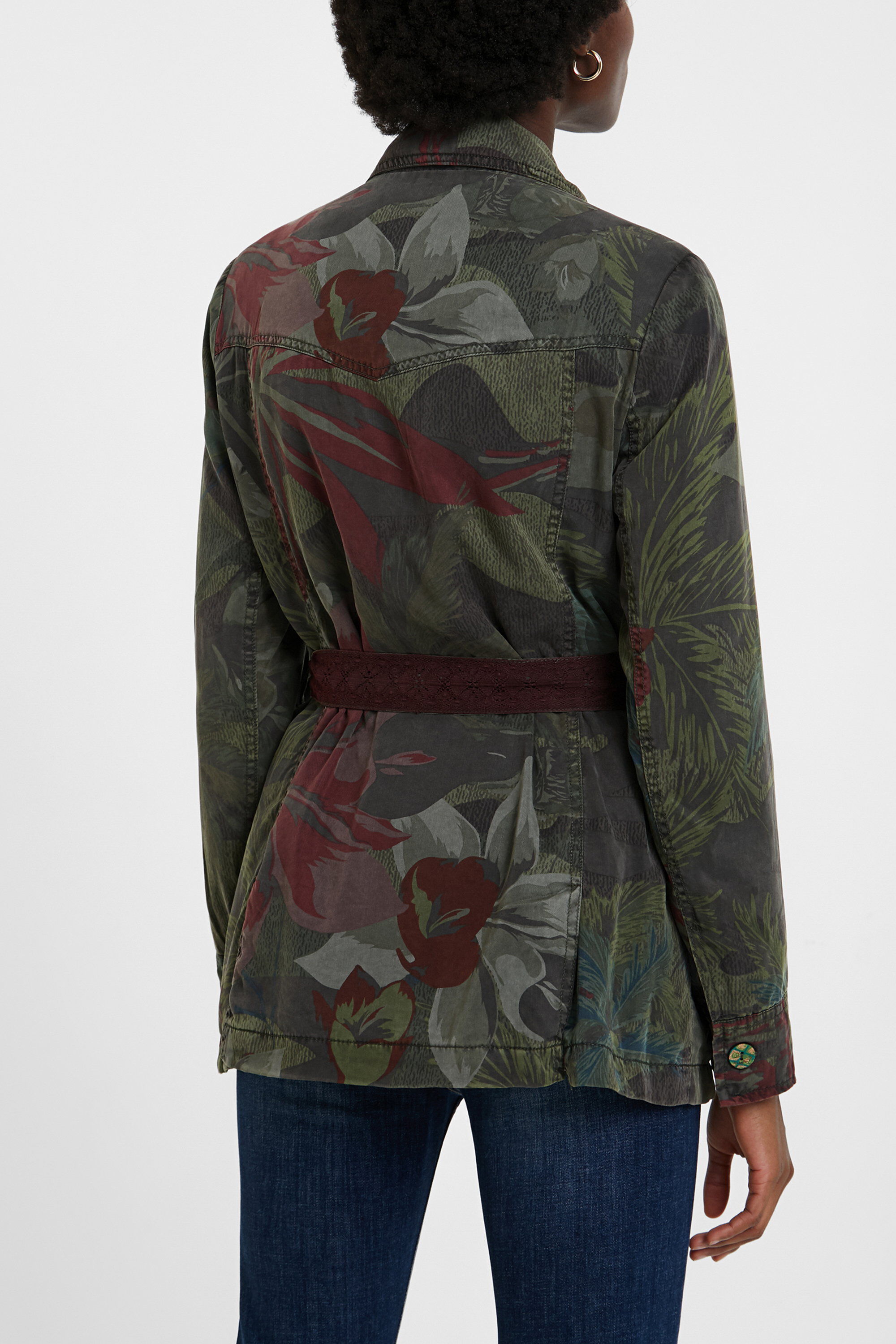 Camoflower military jacket | Desigual.com