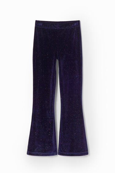 Leggings flare terciopelo brillo | Desigual