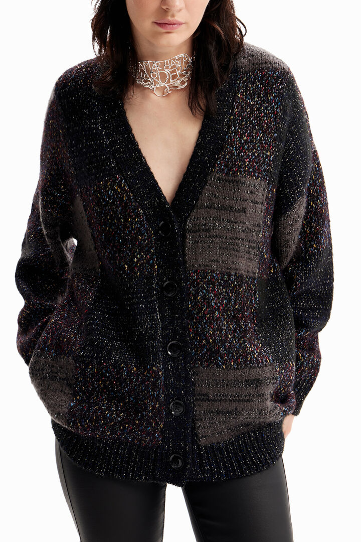 Oversize check cardigan | Desigual