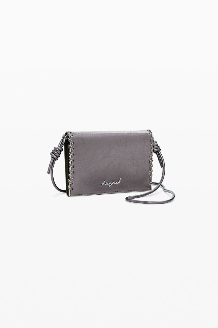 Large metallic convertible wallet | Desigual