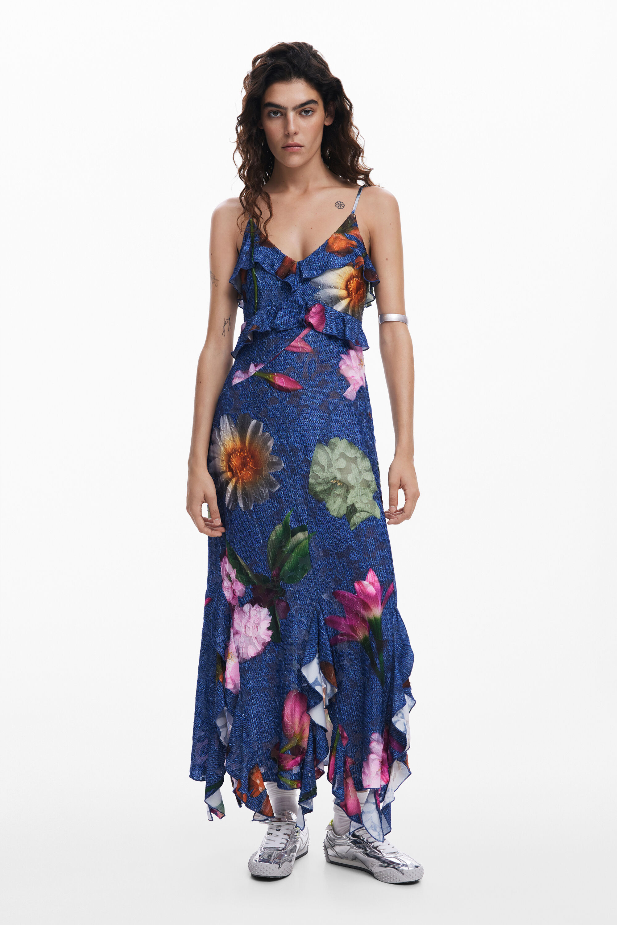 花柄のミディワンピース 女性用 I Desigual.com