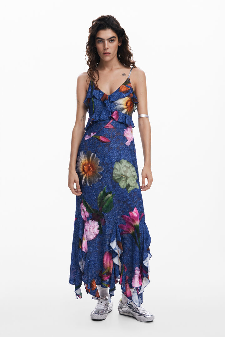Robe midi à fleurs | Desigual