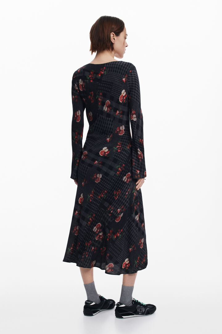 Robe midi à carreaux | Desigual