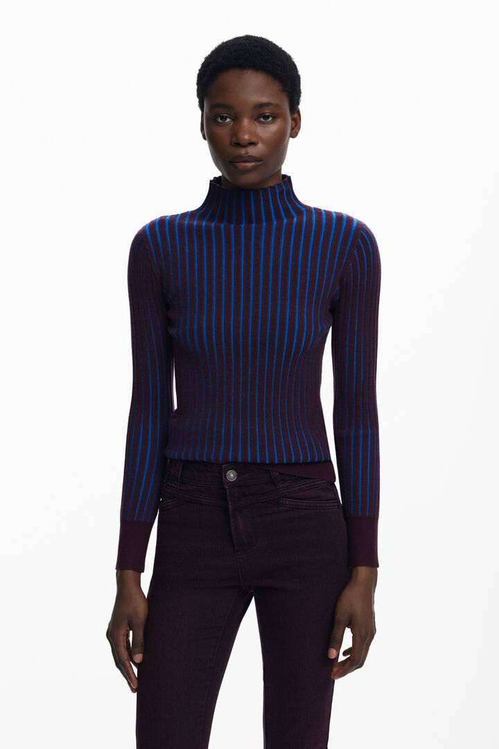 Fitted ribbed sweater | Desigual