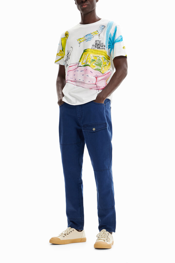 Pantalons sarga butxaca | Desigual