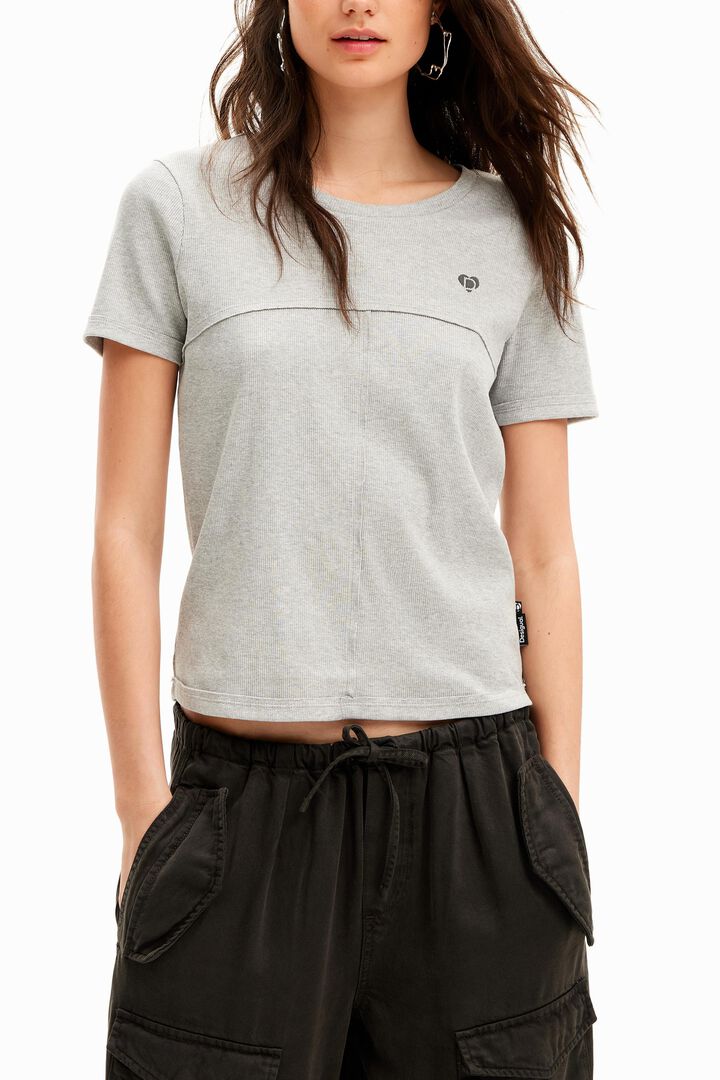 Camiseta patch costuras | Desigual
