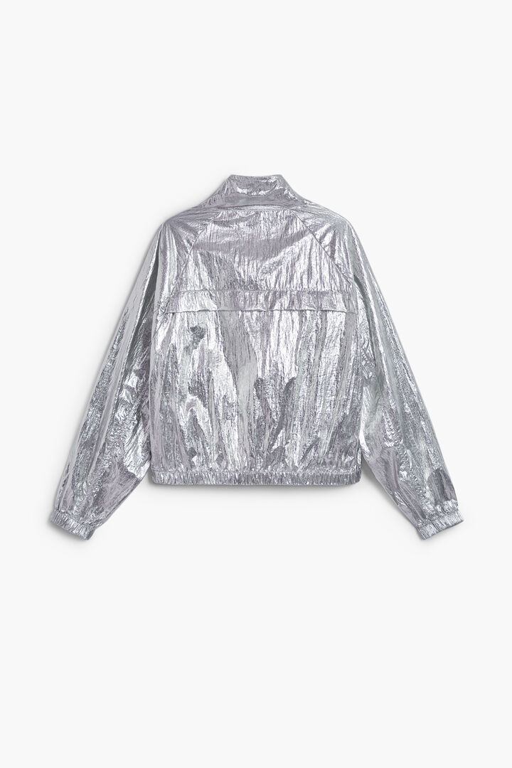 Reversible silver jacket | Desigual