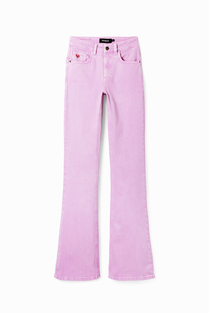 Calças de ganga Flare push-up | Desigual