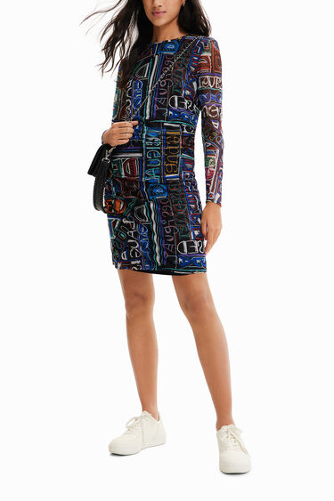 Kurzes Kleid Slim Fit Tüll | Desigual