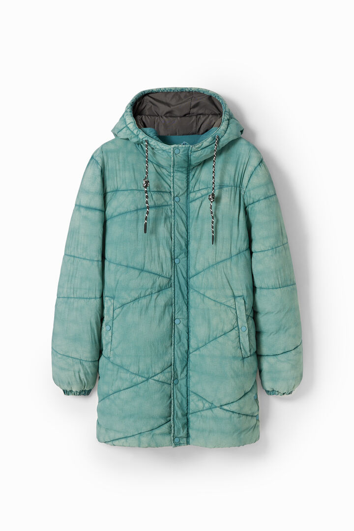 Long quilted coat