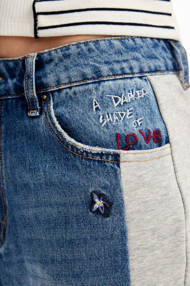 Embroidered jogger jeans | Desigual