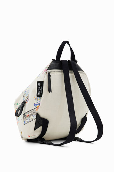 Mochila mediana multiposición canvas | Desigual