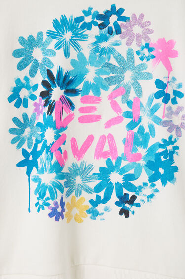 Sweater Blumen Logo | Desigual