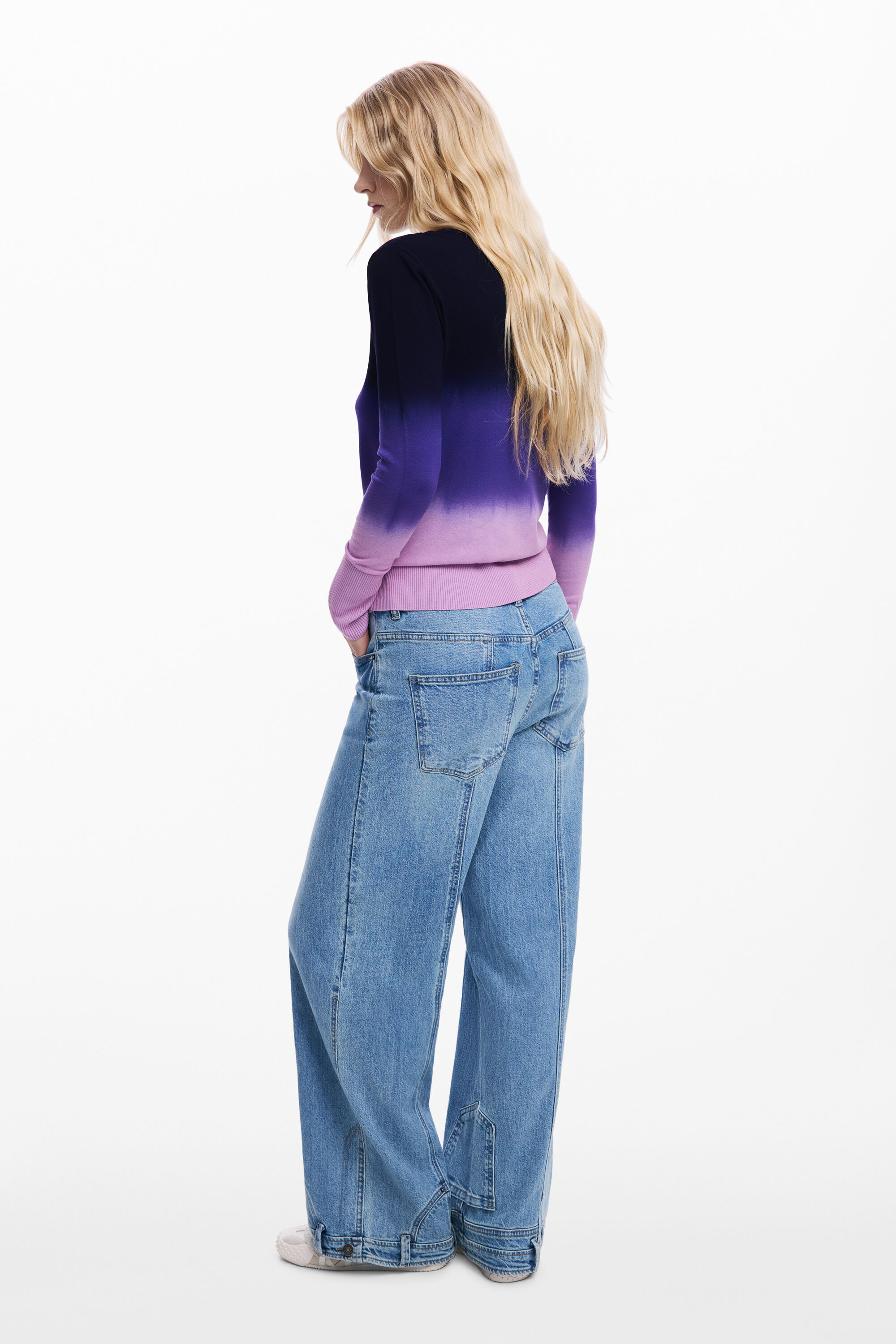 x-masuminnie  Desigual 6103368 Gradient lightweight sweater Women's I Desigual.com