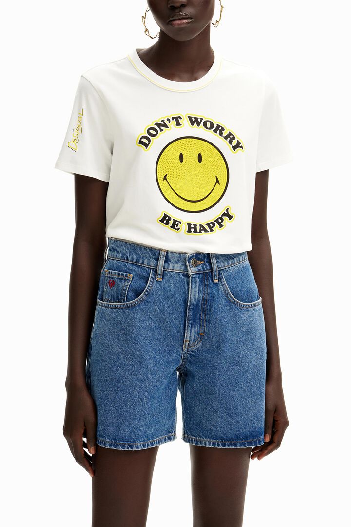 Camiseta Smiley Originals ® strass | Desigual