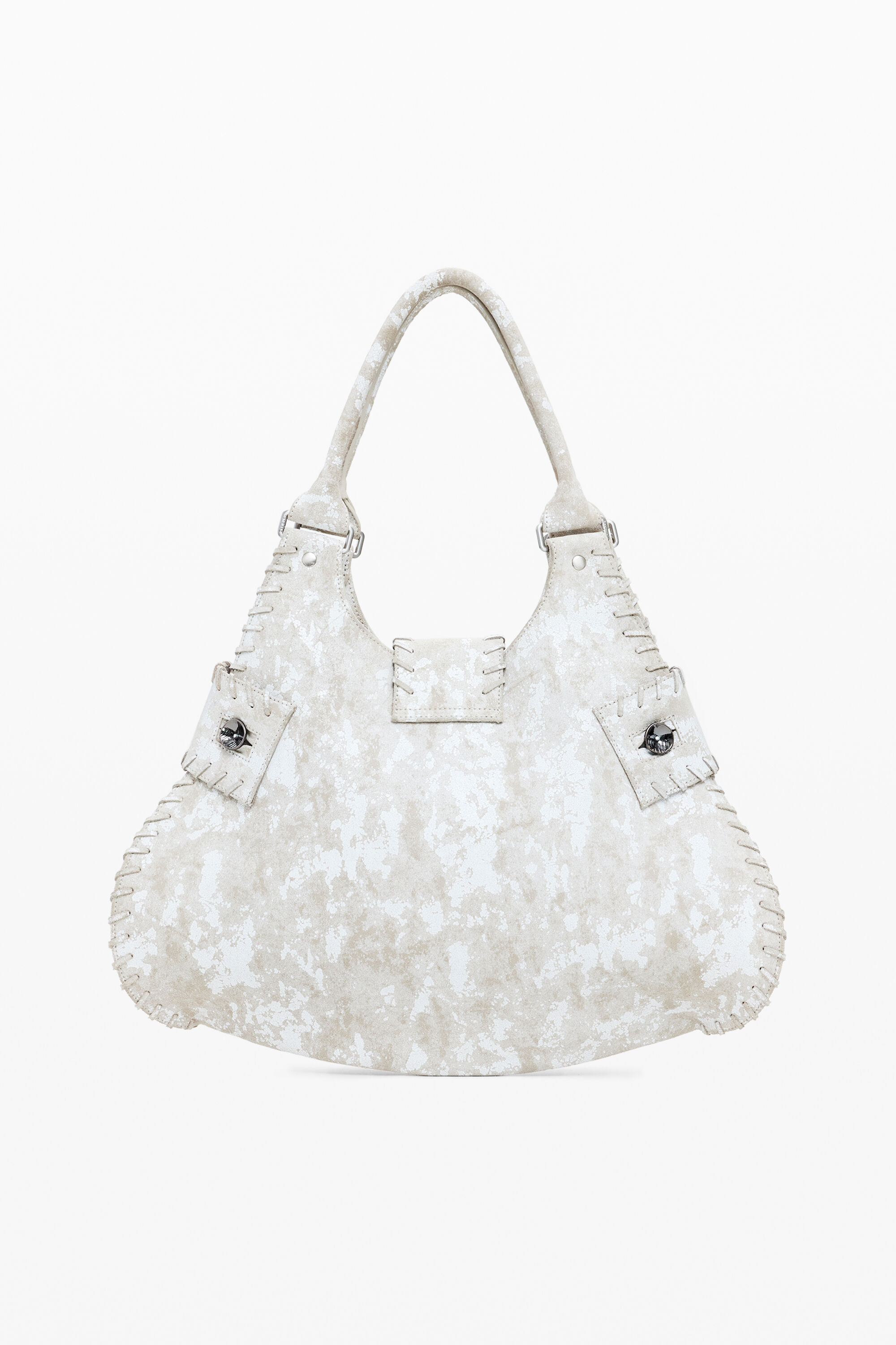 DESIGUAL MEDIUM WOVEN LEATHER BAG 