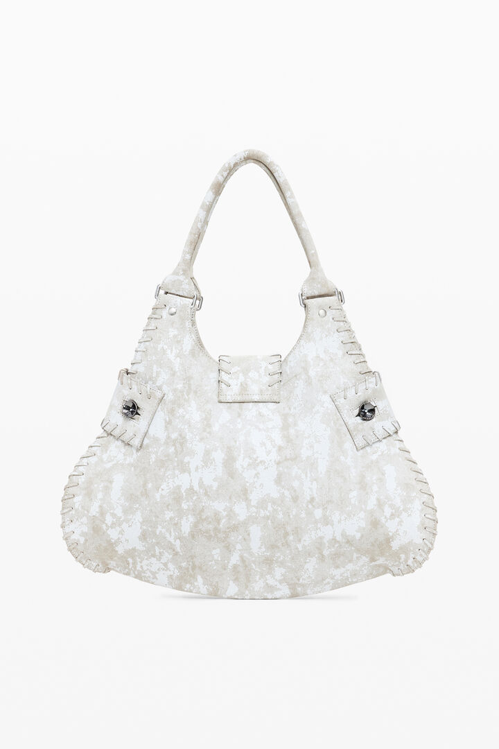 Medium woven leather bag | Desigual