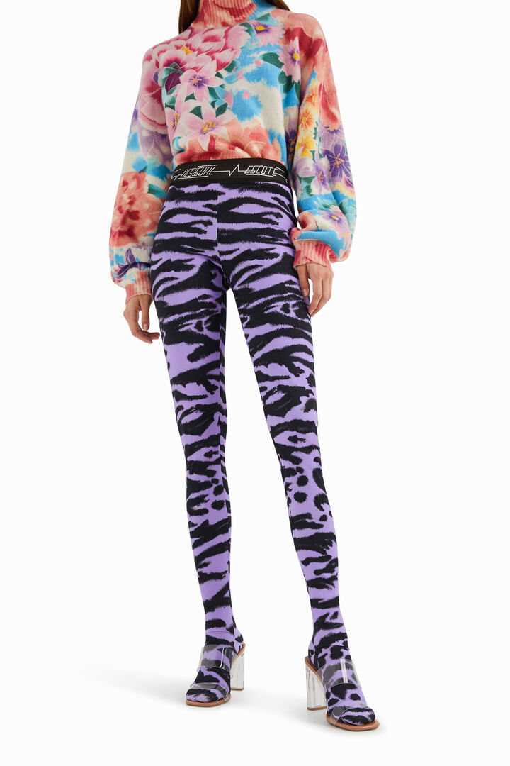 Animal print slim leggings | Desigual