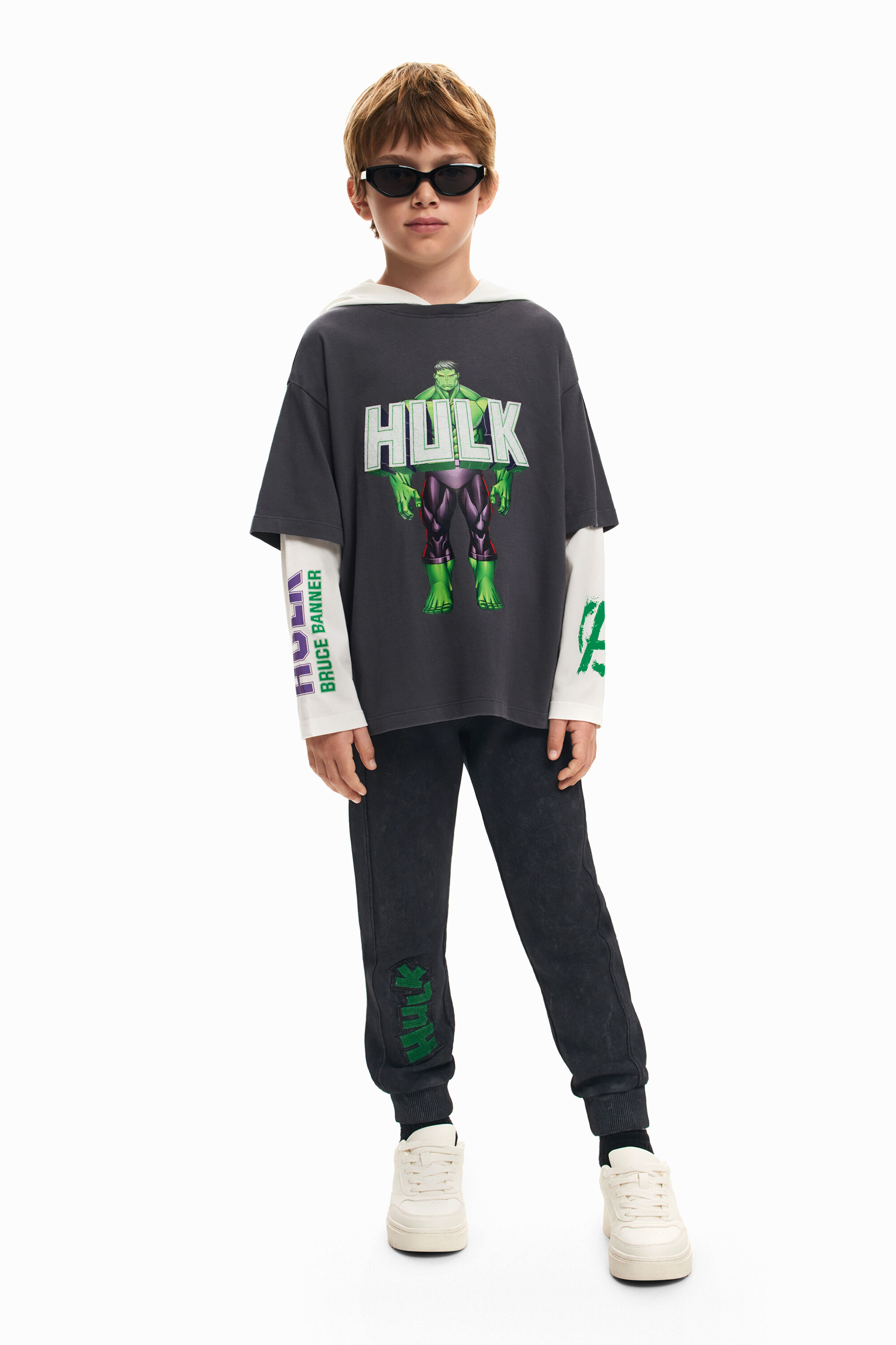 Maglietta a doppia manica Hulk da bambino I Desigual