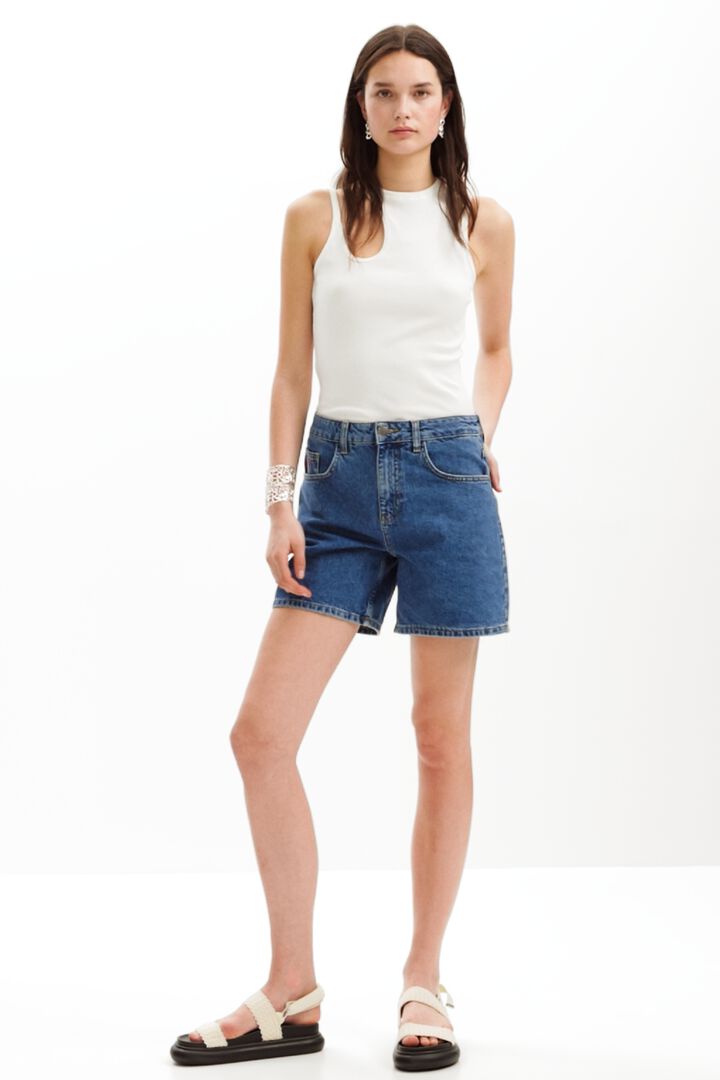 Plain denim shorts | Desigual