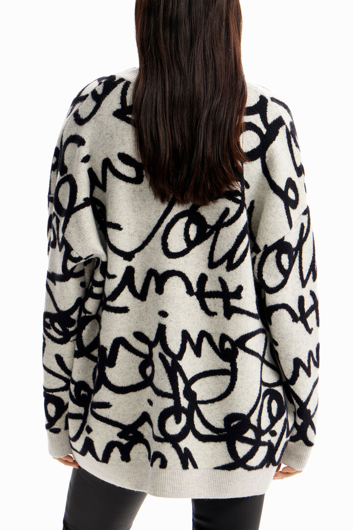 Oversize jopa s sporočili | Desigual