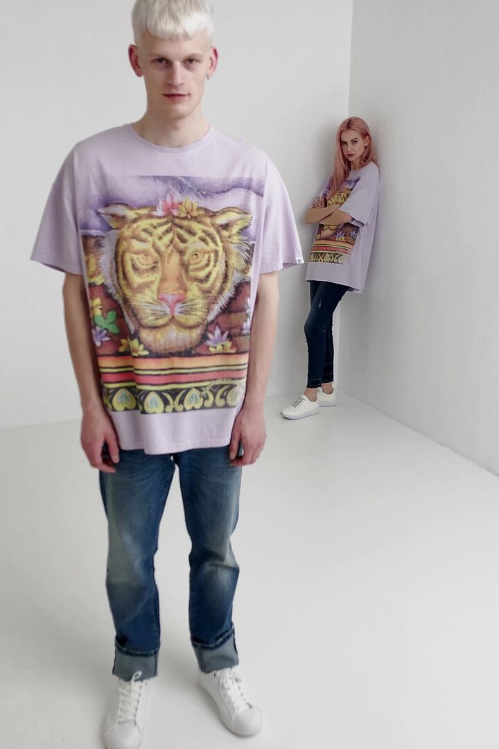 T-shirt unisexe hindou à tigre | Desigual