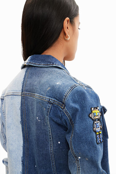 Jaqueta texana dos tons | Desigual