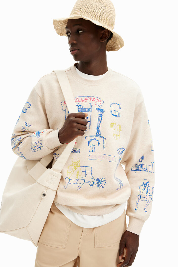 Illustration design sweatshirt | Desigual