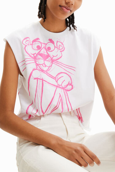 Maglietta senza maniche Pantera Rosa | Desigual