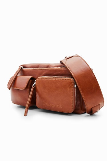 S leather pockets crossbody bag | Desigual
