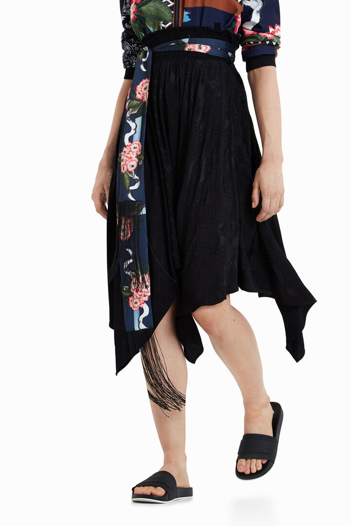 Gonna foulard cintura | Desigual