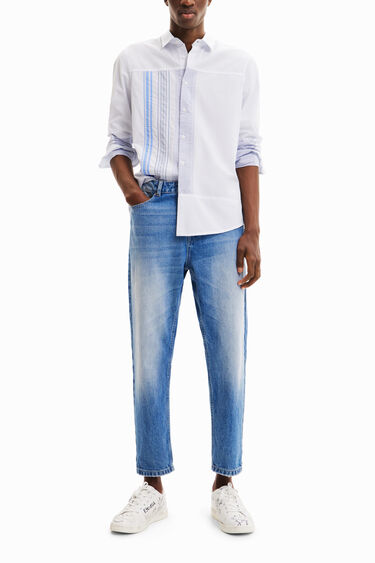 Striped patchwork shirt | Desigual