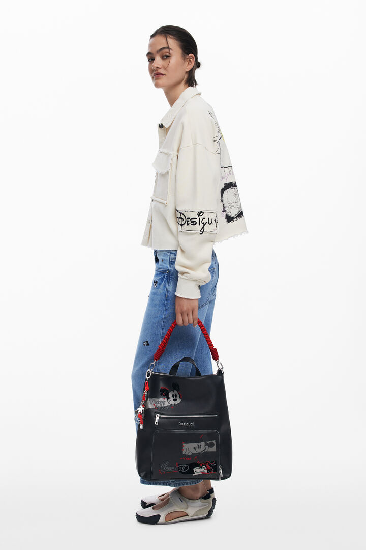 Střední batoh s efektem kůže Mickey™ | Desigual