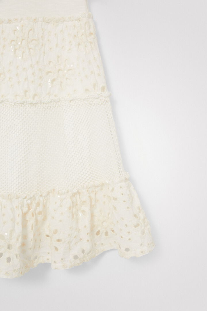 Vestido volantes y mesh | Desigual