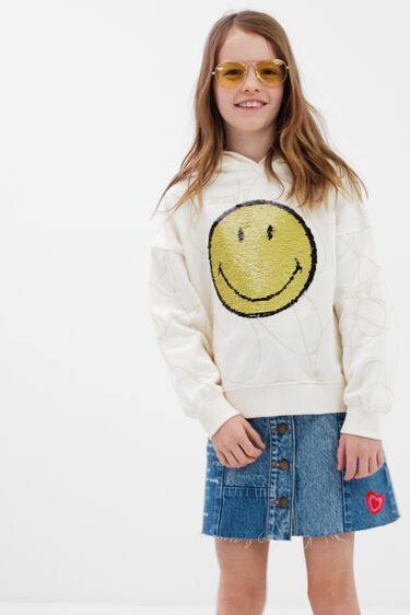 Sudadera Smiley® lentejuelas reversibles | Desigual