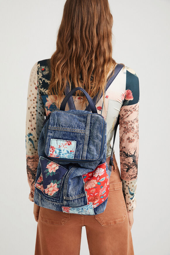 Denim patches backpack | Desigual