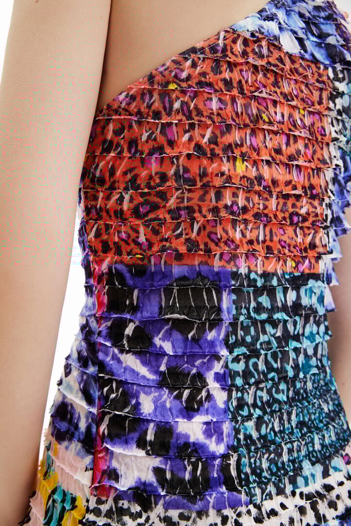 Asymetrické priliehavé šaty | Desigual