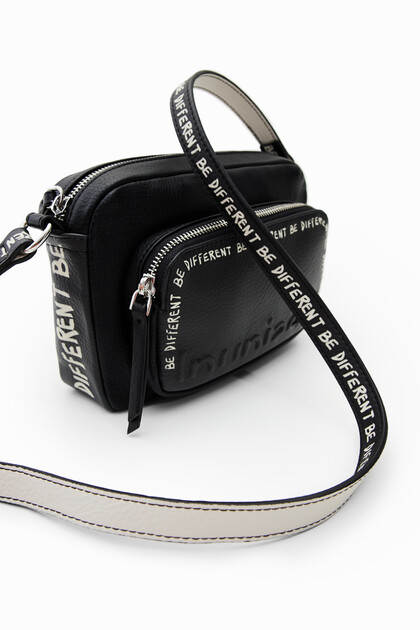 Small crossbody bag with messages