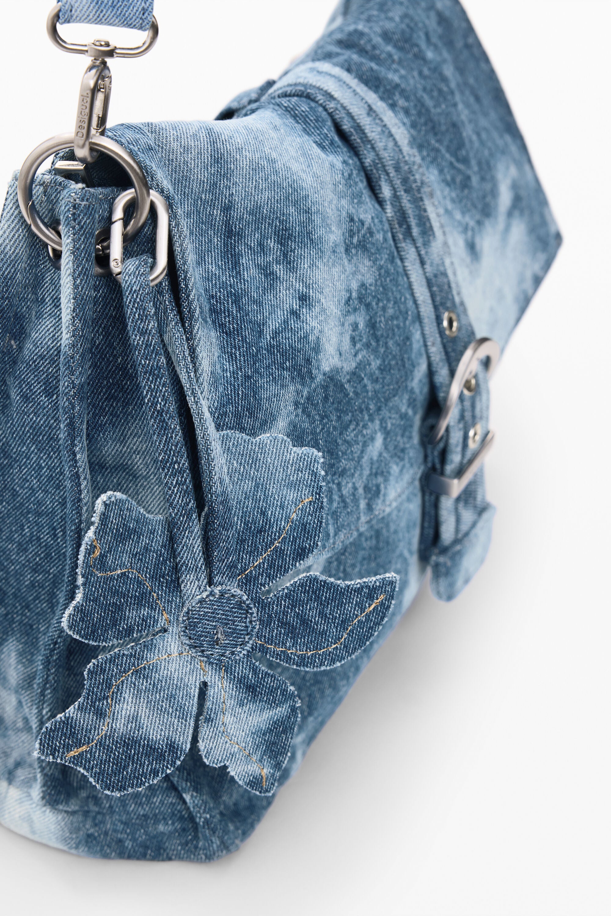 ミディアムデニムバッグ 青 レディースアクセサリーの I Desigual.com