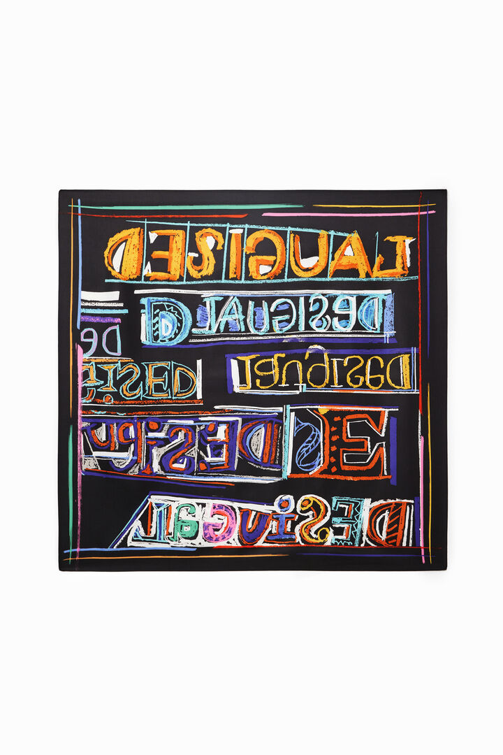 Illustration square scarf | Desigual