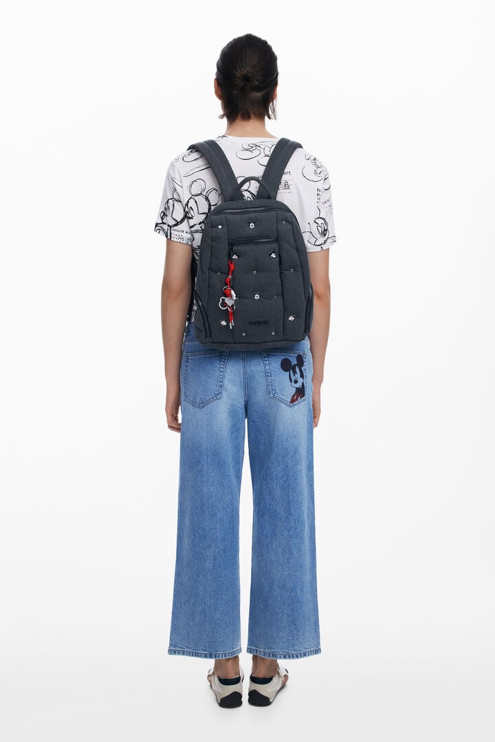 Medium Mickey™ denim backpack | Desigual