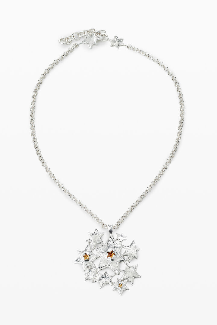 Collier chromé harmonie cosmique Zalio