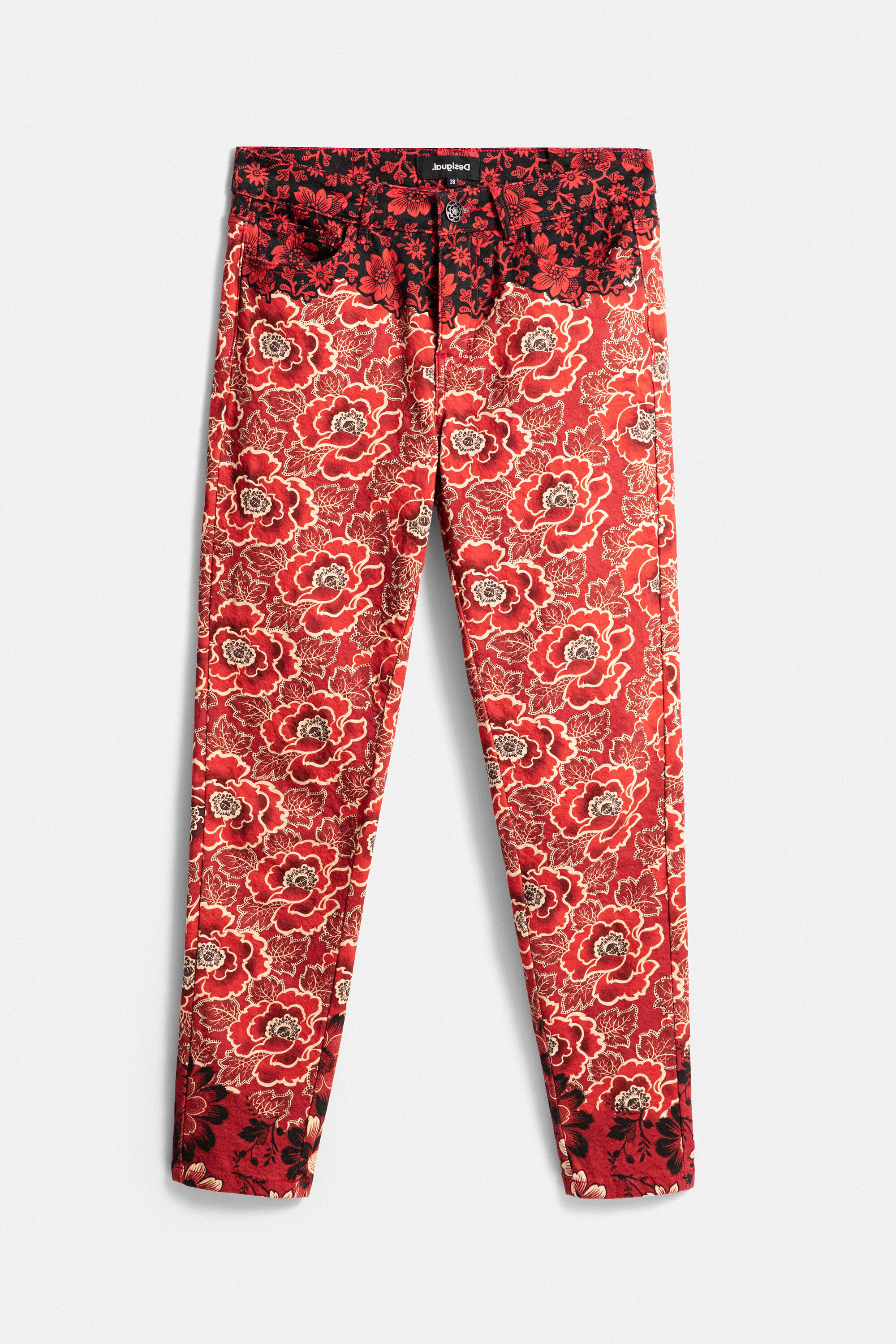 skinny floral pants
