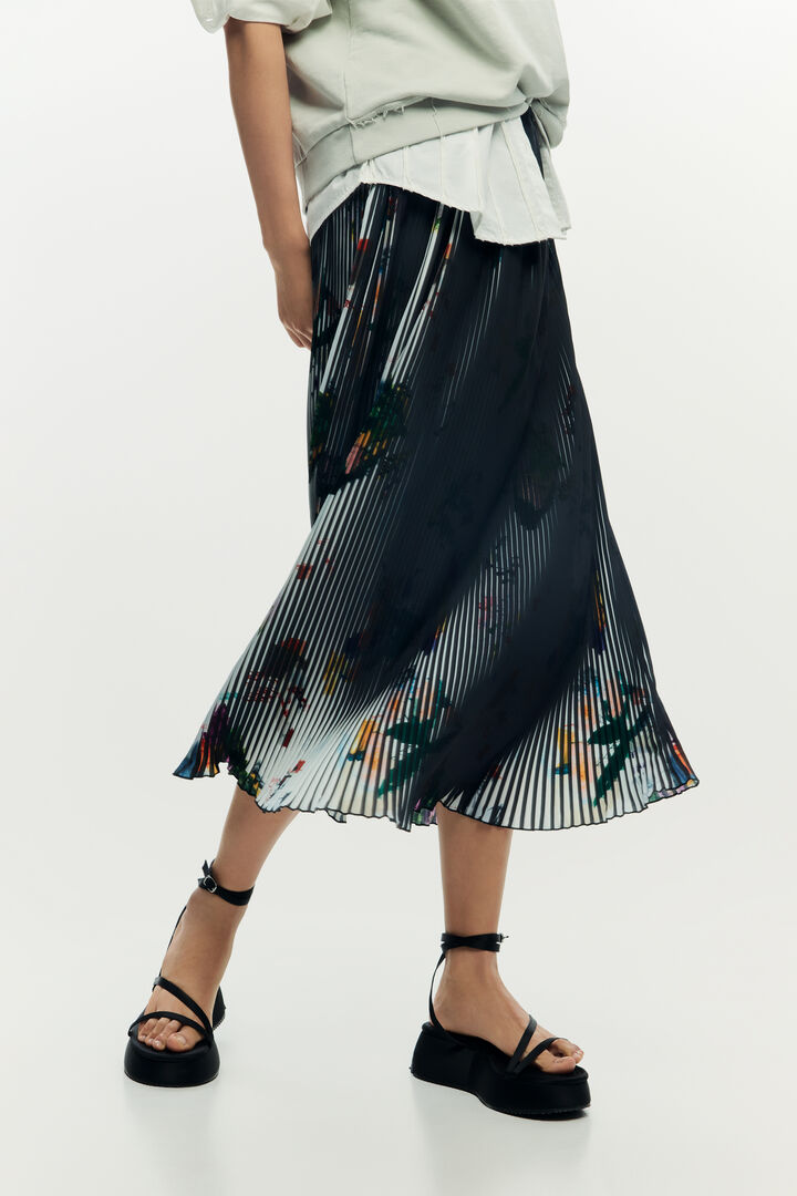 Midi arty texture skirt | Desigual
